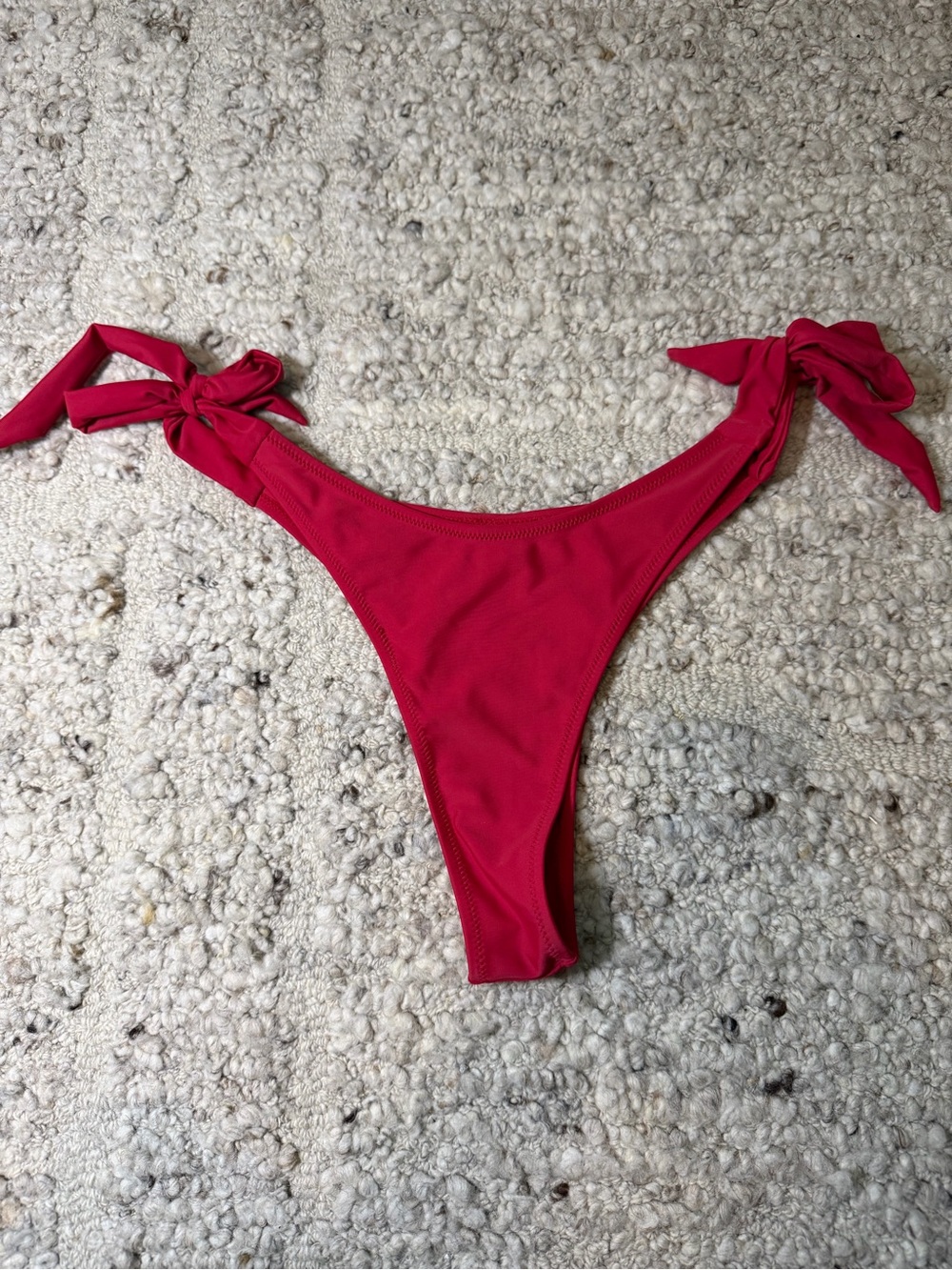 Strawberry Milk Mob Red Tie-Side Bikini Bottom